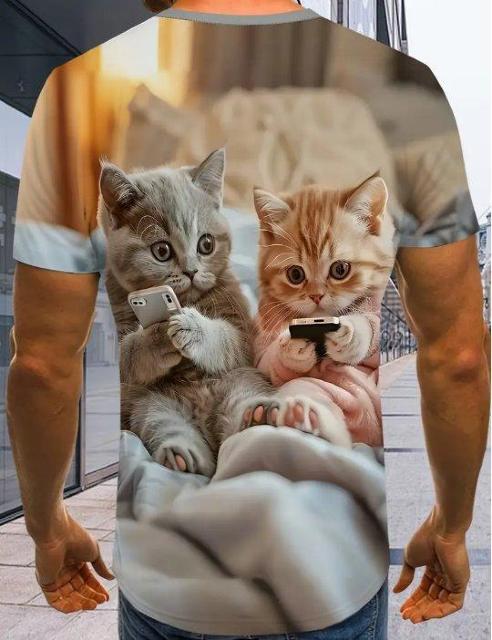在庫処分可愛いスマホ猫Tシャツ < 男性ファッション  在庫処分可愛いスマホ猫Tシャツ < 男性ファッションの