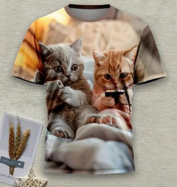 在庫処分可愛いスマホ猫Tシャツ < 男性ファッション  在庫処分可愛いスマホ猫Tシャツ < 男性ファッションの