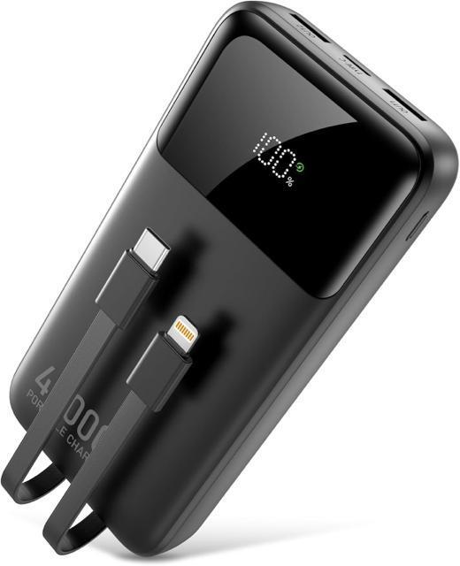 ���o�C���o�b�e���[ ��e��40000mAh �}���[�d �X�}�z�[�d�� �g�я[�d�� LCD�f�B�X�v���C�c�ʕ\�� 2USB�o�̓|�[�g  �� �Ɠd/AV�� 