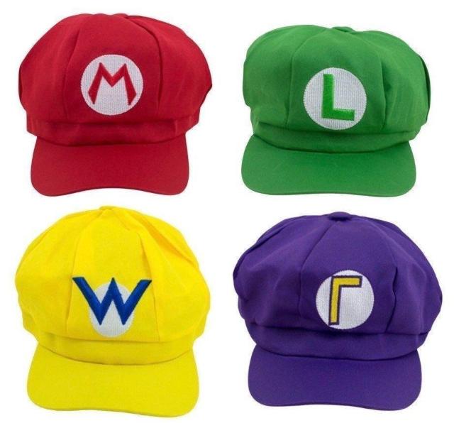 マリオ風帽子 4点セット < 男性ファッション マリオ風帽子 4点セット < 男性ファッションの