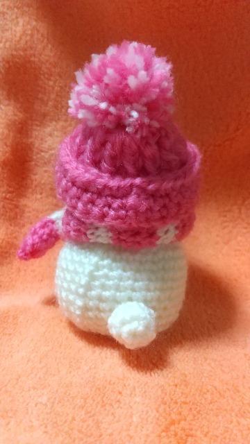 うさ雪だるま*編みぐるみ(ローズ) < ペット/手芸/園芸 うさ雪だるま*編みぐるみ(ローズ) < ペット/手芸/園芸の