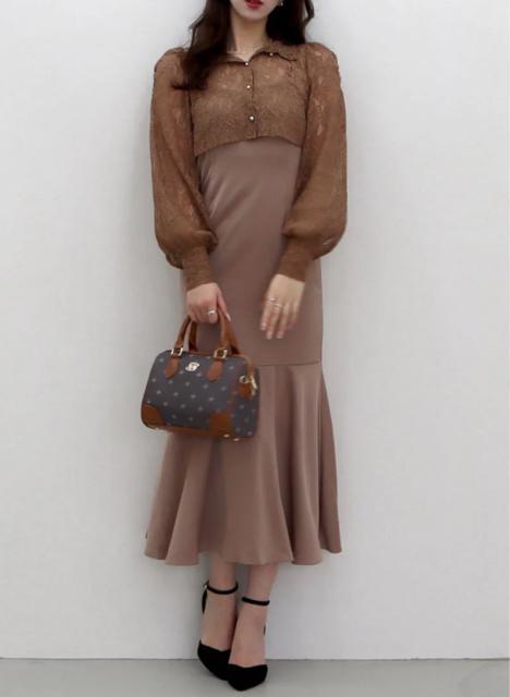 ROYALPARTYレースブラウスレイヤードワンピース < ブランド ROYALPARTYレースブラウスレイヤードワンピース < ブランドの