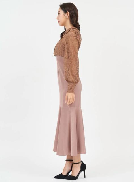 ROYALPARTYレースブラウスレイヤードワンピース < ブランド ROYALPARTYレースブラウスレイヤードワンピース < ブランドの