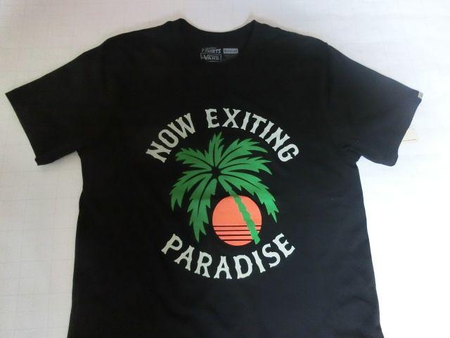 USA購入 バンズ【VANS】ヤシの木プリントTシャツUS M ブラック < 男性ファッション  USA購入 バンズ【VANS】ヤシの木プリントTシャツUS M ブラック  < 男性ファッションの