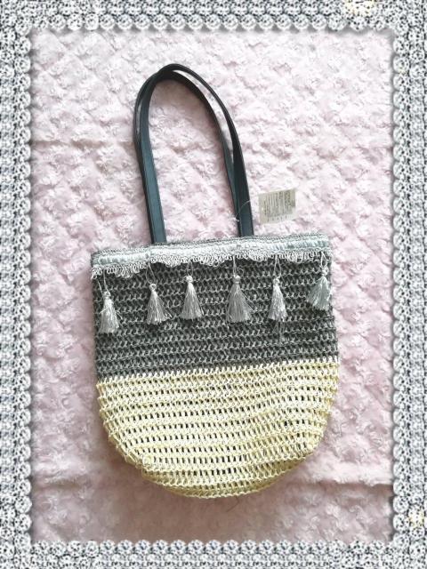 新品☆フリンジ付きカゴバッグ < 女性ファッション  新品☆フリンジ付きカゴバッグ  < 女性ファッションの