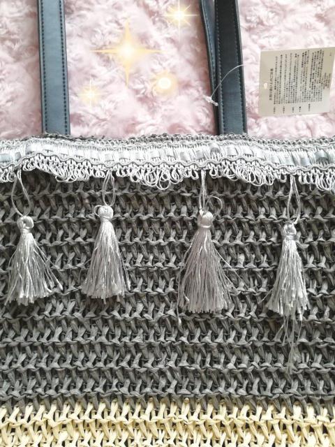 新品☆フリンジ付きカゴバッグ < 女性ファッション  新品☆フリンジ付きカゴバッグ < 女性ファッションの