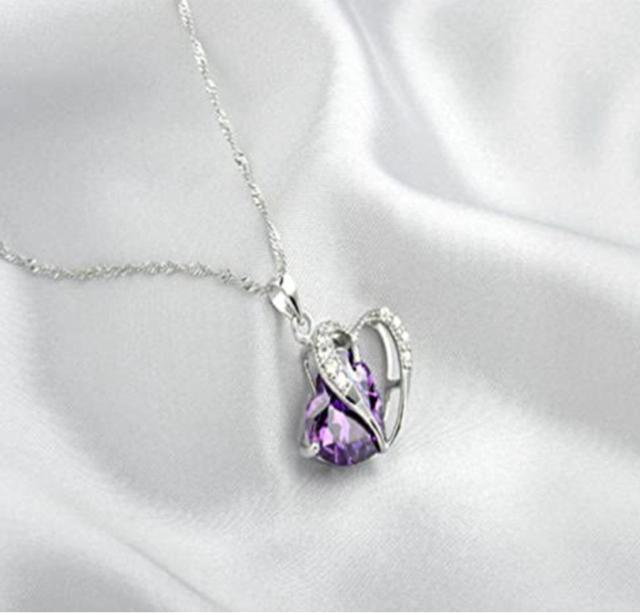 レディース ネックレス Wハートネックレス CZダイヤ パープル/SALE価格 < 女性アクセサリー/時計 レディース ネックレス Wハートネックレス CZダイヤ パープル/SALE価格 < 女性アクセサリー/時計の