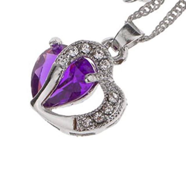 レディース ネックレス Wハートネックレス CZダイヤ パープル/SALE価格 < 女性アクセサリー/時計 レディース ネックレス Wハートネックレス CZダイヤ パープル/SALE価格 < 女性アクセサリー/時計の