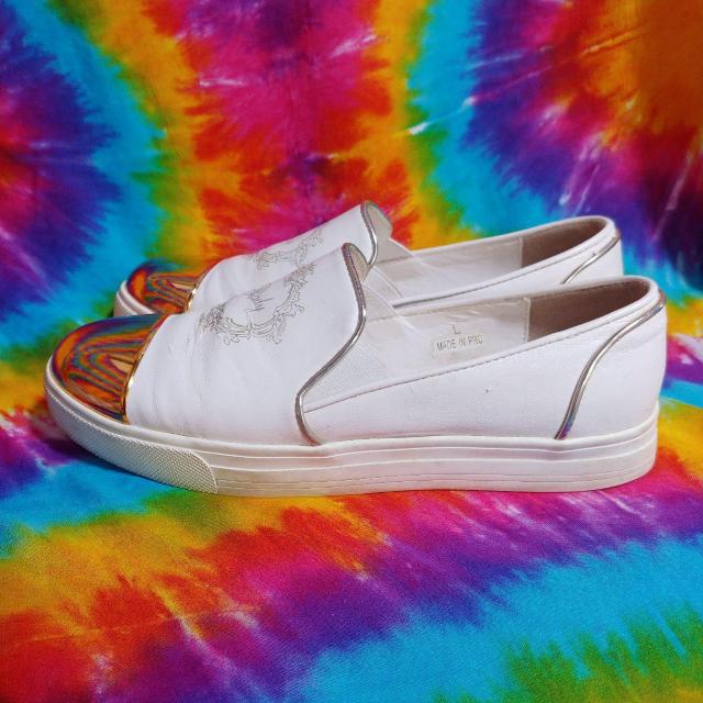 鬼カワッ(///ω///)ゴールド爪先スリッポン□スニーカー□派手好きギャル□ < ブランド  鬼カワッ(///ω///)ゴールド爪先スリッポン□スニーカー□派手好きギャル□ < ブランドの