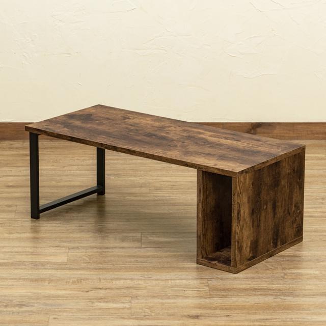 【送料無料】センターテーブル 収納付き 机 ローテーブル 木目調 ブラウン < インテリア/ライフ 【送料無料】センターテーブル 収納付き 机 ローテーブル 木目調 ブラウン < インテリア/ライフの