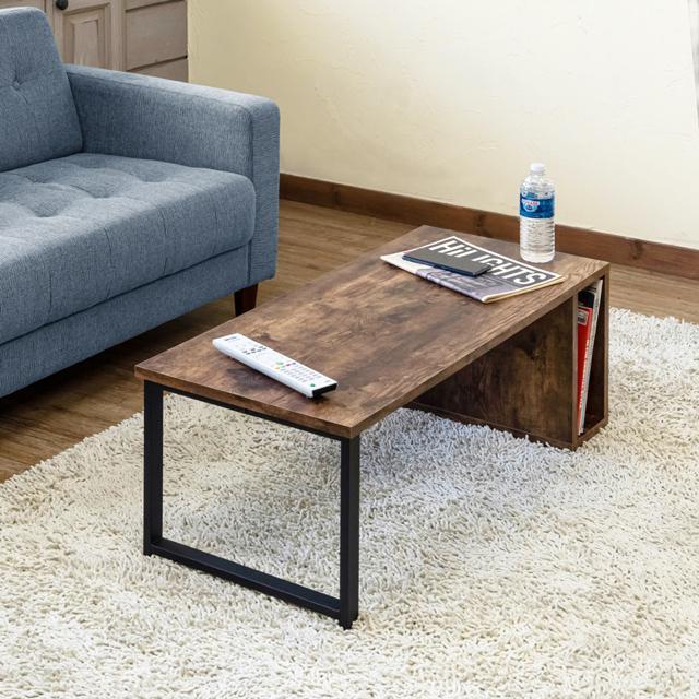 【送料無料】センターテーブル 収納付き 机 ローテーブル 木目調 ブラウン < インテリア/ライフ 【送料無料】センターテーブル 収納付き 机 ローテーブル 木目調 ブラウン < インテリア/ライフの