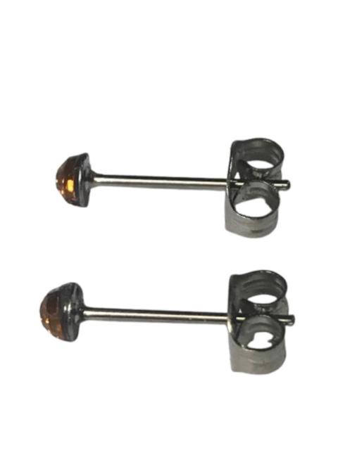 2個1セット 幅3mm ラインストーン スタッドピアス ブラウン 両耳用 ステンレス アクリル製 シンプル つけっぱなしOK 安い < 女性アクセサリー/時計  2個1セット 幅3mm ラインストーン スタッドピアス ブラウン 両耳用 ステンレス アクリル製 シンプル つけっぱなしOK 安い < 女性アクセサリー/時計の