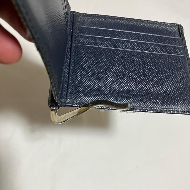【PRADA / プラダ】 サフィアーノ / レザー / マネークリップ / ネイビー < ブランド  【PRADA / プラダ】 サフィアーノ / レザー / マネークリップ / ネイビー < ブランドの