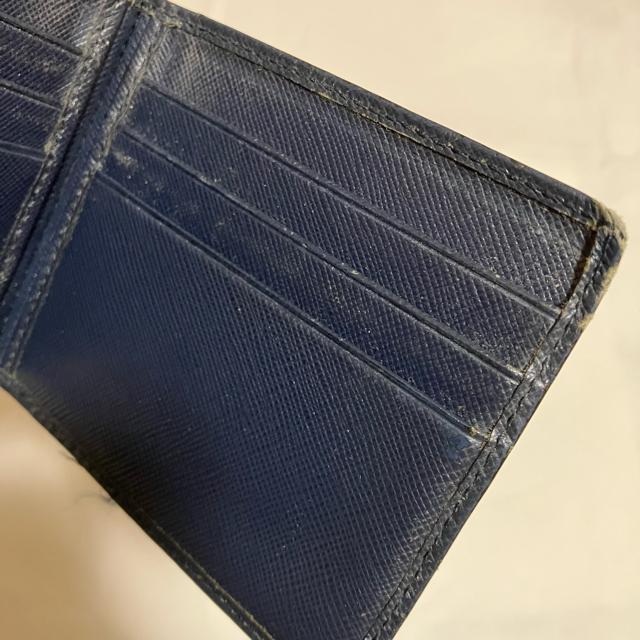 【PRADA / プラダ】 サフィアーノ / レザー / マネークリップ / ネイビー < ブランド  【PRADA / プラダ】 サフィアーノ / レザー / マネークリップ / ネイビー < ブランドの