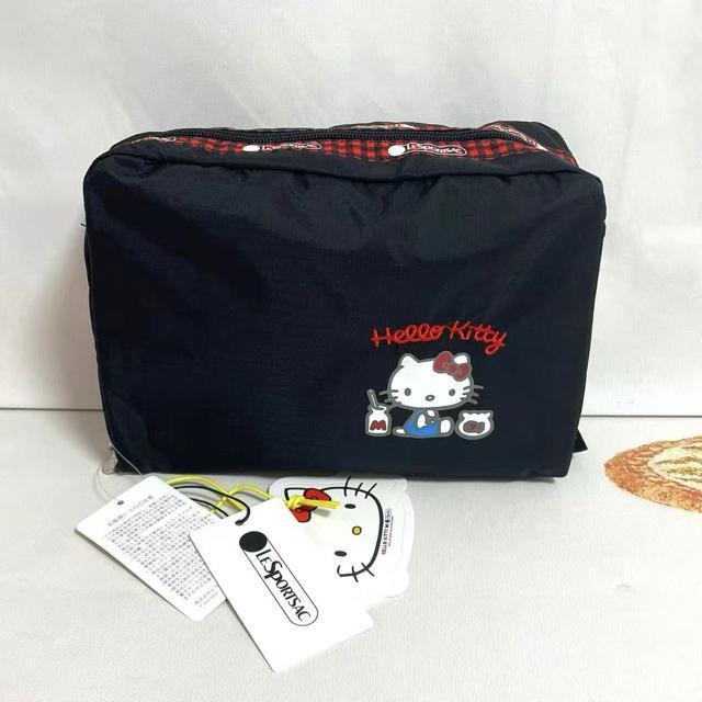 ★新品未使用★LeSportsac レスポートサック ハローキティー ブラック 黒色 化粧ポーチ 収納ポケット 7121 送料無料 < 女性ファッション  ★新品未使用★LeSportsac レスポートサック ハローキティー ブラック 黒色 化粧ポーチ 収納ポケット 7121 送料無料  < 女性ファッションの