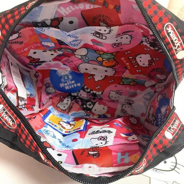 ★新品未使用★LeSportsac レスポートサック ハローキティー ブラック 黒色 化粧ポーチ 収納ポケット 7121 送料無料 < 女性ファッション  ★新品未使用★LeSportsac レスポートサック ハローキティー ブラック 黒色 化粧ポーチ 収納ポケット 7121 送料無料 < 女性ファッションの