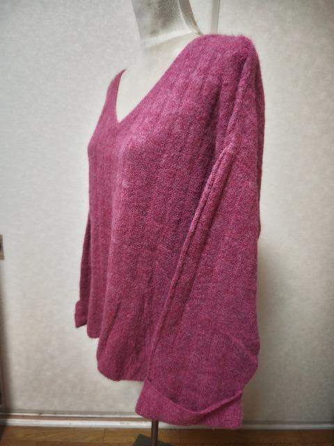 ★古着★大きいサイズ★Vネックモヘアニット★4L★ < 女性ファッション ★古着★大きいサイズ★Vネックモヘアニット★4L★ < 女性ファッションの