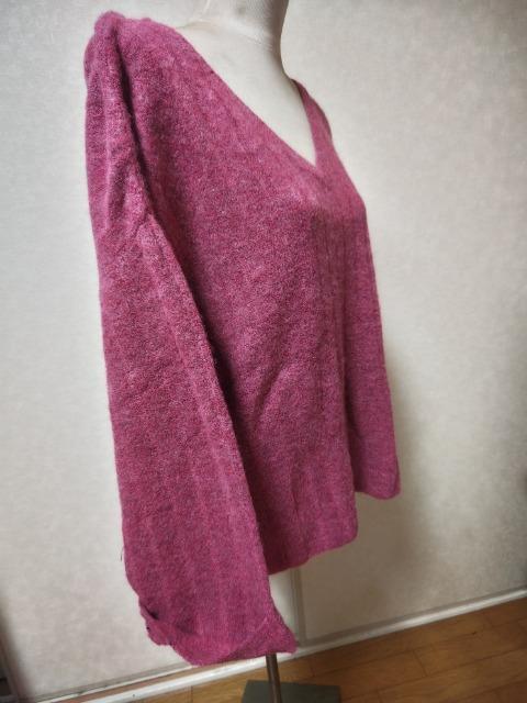 ★古着★大きいサイズ★Vネックモヘアニット★4L★ < 女性ファッション ★古着★大きいサイズ★Vネックモヘアニット★4L★ < 女性ファッションの