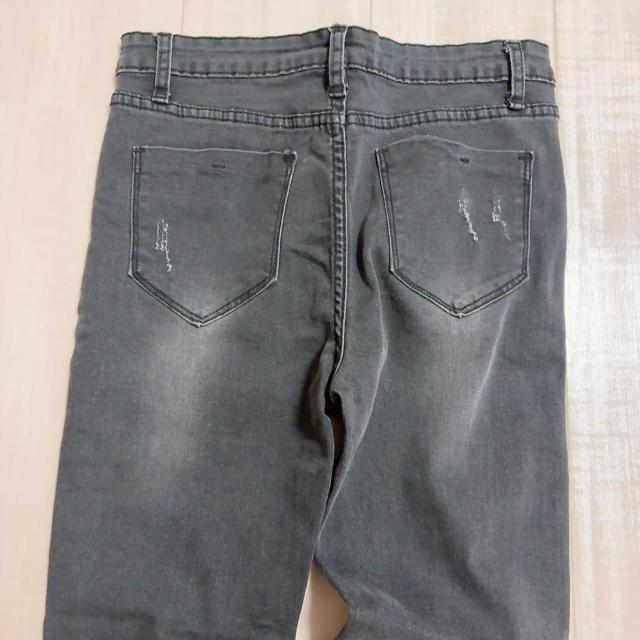 ◆定番ダメージスキニーデニム◆ストレッチ◎ブラックM*ギャルコーデ*美品♪ < 女性ファッション ◆定番ダメージスキニーデニム◆ストレッチ◎ブラックM*ギャルコーデ*美品♪ < 女性ファッションの