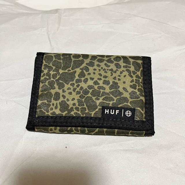 HUF ハフ 三つ折り財布 コンパクトウォレット カモフラ コットン
