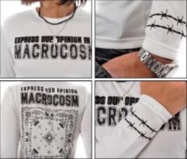 【PLACE PLAN】《New》キレカジ★有刺鉄線モチーフ.デザインプリ*ロンT<ブラックL> < 男性ファッション  【PLACE PLAN】《New》キレカジ★有刺鉄線モチーフ.デザインプリ*ロンT<ブラックL> < 男性ファッションの