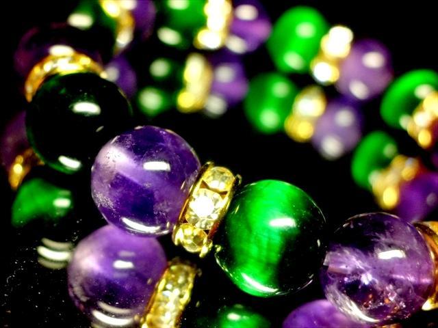 グリーンタイガーアイ§アメジスト§10ミリ§金ロンデル < 女性アクセサリー/時計 グリーンタイガーアイ§アメジスト§10ミリ§金ロンデル < 女性アクセサリー/時計の