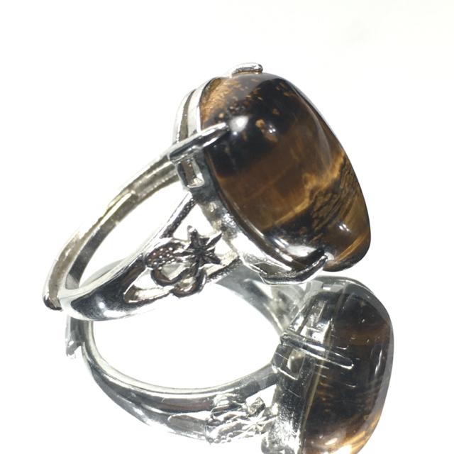 《No.R167》南アフリカ産 天然タイガーアイ フリーサイズring < 男性アクセサリー/時計  《No.R167》南アフリカ産 天然タイガーアイ フリーサイズring < 男性アクセサリー/時計の