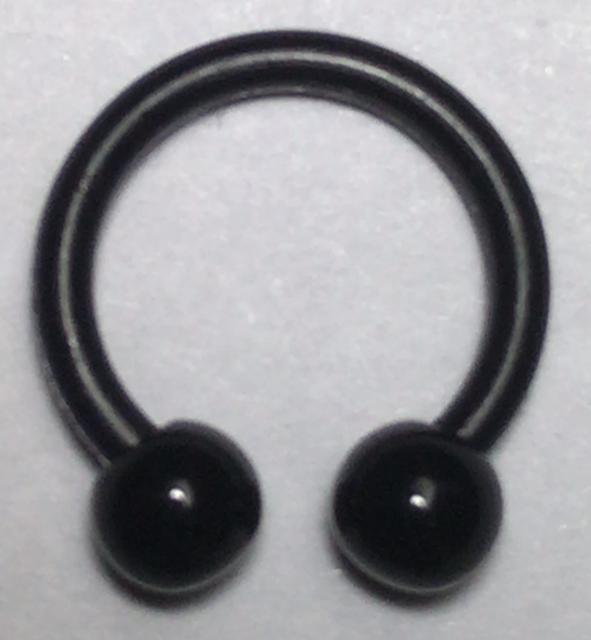 アクリルボディピアス サーキュラーバーベル 黒色 16G 内径 10mm ファーストピアス 眉 軟骨 リップ ボール 安い < 男性アクセサリー/時計  アクリルボディピアス サーキュラーバーベル 黒色 16G 内径 10mm ファーストピアス 眉 軟骨 リップ ボール 安い  < 男性アクセサリー/時計の