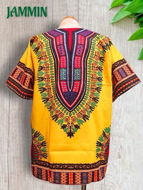 アフリカ民族衣装ダシキ★黄色★アジアン★ヒッピー★ダシキ < 男性ファッション  アフリカ民族衣装ダシキ★黄色★アジアン★ヒッピー★ダシキ < 男性ファッションの