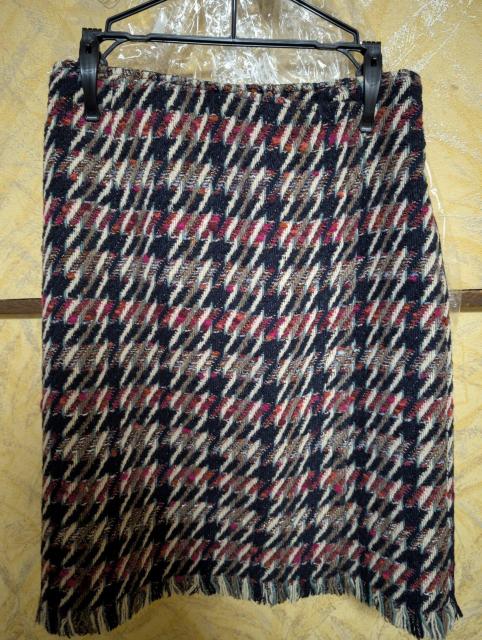 ウィルセレクション チェック柄 タイトスカート ツイード 美品 巻きスカート風 スカート < ブランド  ウィルセレクション チェック柄 タイトスカート ツイード 美品 巻きスカート風 スカート  < ブランドの