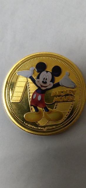 2020年 ニュージーランド エリザベス二世 ミッキーマウス 金色メダル < ホビー 2020年 ニュージーランド エリザベス二世 ミッキーマウス 金色メダル < ホビーの