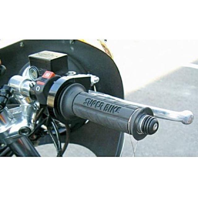 スーパーグリップ 125mm ホワイト 左右セット ハンドルグリップ バイク オートバイ ラバーグリップ スクーター 原付 < 自動車/バイク スーパーグリップ 125mm ホワイト 左右セット ハンドルグリップ バイク オートバイ ラバーグリップ スクーター 原付 < 自動車/バイク