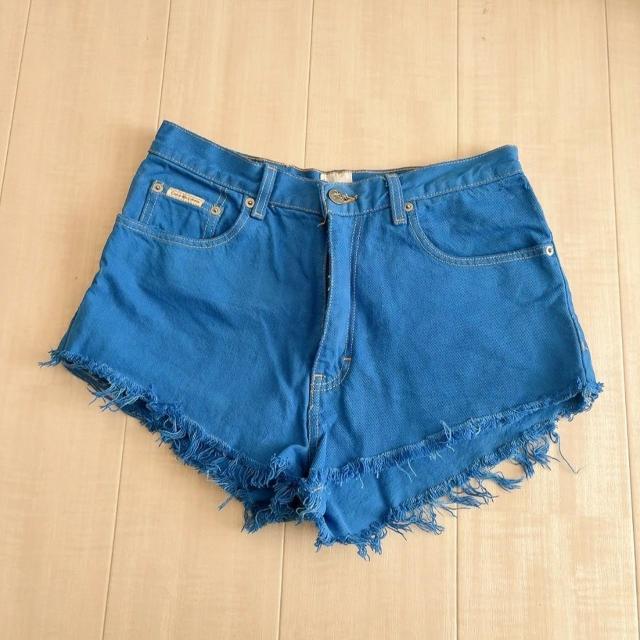 ◆Calvin Klein/カルバンクライン◆デニムショートパンツ★ブルー30*ギャル*海外コーデ♪ < ブランド ◆Calvin Klein/カルバンクライン◆デニムショートパンツ★ブルー30*ギャル*海外コーデ♪ < ブランドの