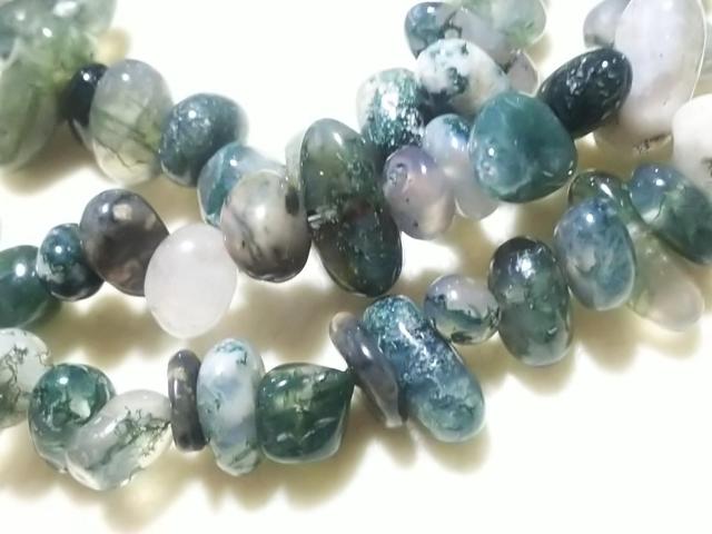 天然石★モスアゲート さざれ 1連 < 女性アクセサリー/時計 天然石★モスアゲート さざれ 1連 < 女性アクセサリー/時計の