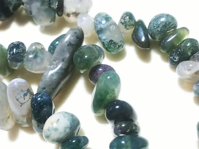 天然石★モスアゲート さざれ 1連 < 女性アクセサリー/時計 天然石★モスアゲート さざれ 1連 < 女性アクセサリー/時計の