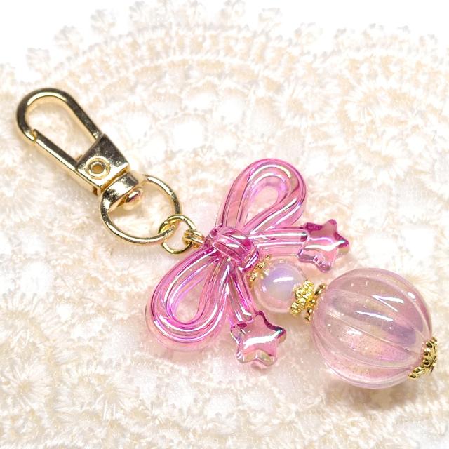 ハンドメイド☆キーホルダー☆クリアピンク < 女性ファッション ハンドメイド☆キーホルダー☆クリアピンク < 女性ファッションの