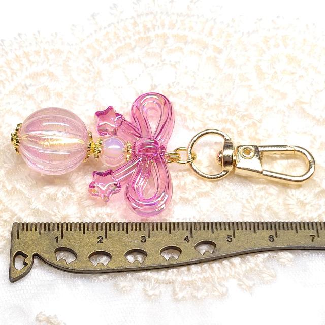 ハンドメイド☆キーホルダー☆クリアピンク < 女性ファッション ハンドメイド☆キーホルダー☆クリアピンク < 女性ファッションの