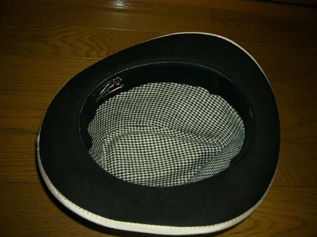 バンクローバーBankrobberウールハットMリボン裏地千鳥柄NN < 男性ファッション  バンクローバーBankrobberウールハットMリボン裏地千鳥柄NN < 男性ファッションの