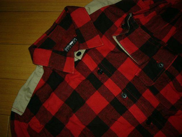 カシュカCASHCAブロックチェックシャツM赤黒ENGLAND < 男性ファッション  カシュカCASHCAブロックチェックシャツM赤黒ENGLAND < 男性ファッションの
