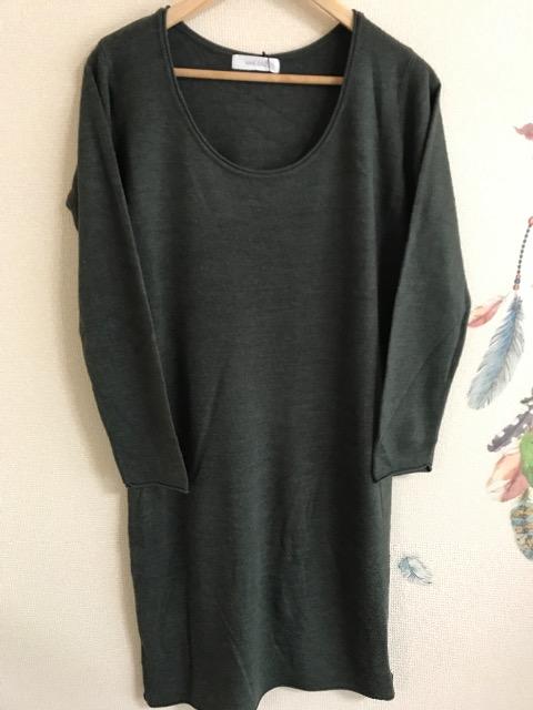 ☆新品未使用クレープニットUネックワンピース < 女性ファッション  ☆新品未使用クレープニットUネックワンピース < 女性ファッションの