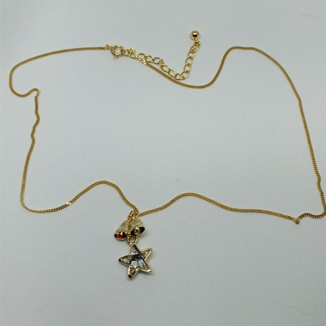 HOMICO★新品★ベルと星モチーフネックレス < 女性アクセサリー/時計  HOMICO★新品★ベルと星モチーフネックレス < 女性アクセサリー/時計の