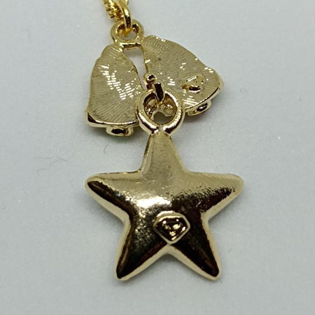 HOMICO★新品★ベルと星モチーフネックレス < 女性アクセサリー/時計  HOMICO★新品★ベルと星モチーフネックレス < 女性アクセサリー/時計の