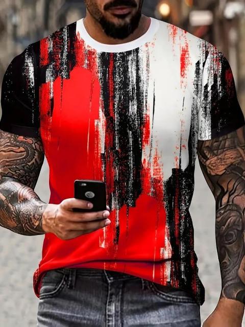 爆ヤス価格1190円★男性用のカラーマッチングTシャツ、カジュアルな半袖クルーネックTシャツ USAサイズM(日本サイズXL相当) < 女性ファッション  爆ヤス価格1190円★男性用のカラーマッチングTシャツ、カジュアルな半袖クルーネックTシャツ USAサイズM(日本サイズXL相当)  < 女性ファッションの