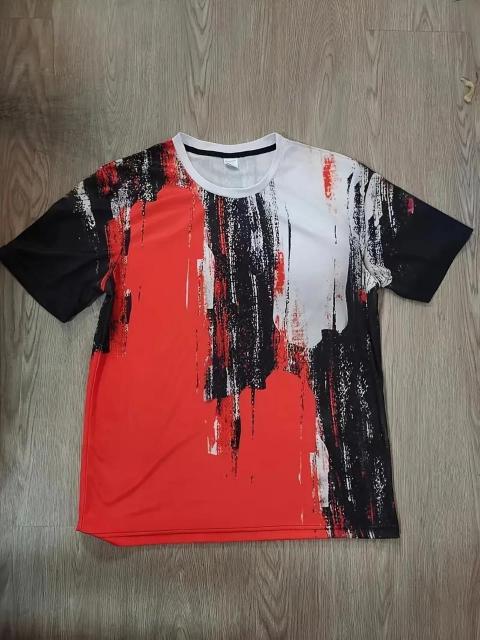 爆ヤス価格1190円★男性用のカラーマッチングTシャツ、カジュアルな半袖クルーネックTシャツ USAサイズM(日本サイズXL相当) < 女性ファッション  爆ヤス価格1190円★男性用のカラーマッチングTシャツ、カジュアルな半袖クルーネックTシャツ USAサイズM(日本サイズXL相当) < 女性ファッションの