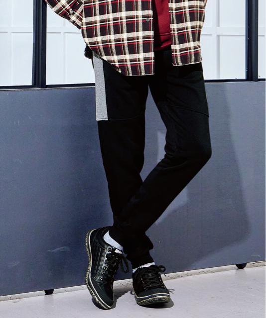 3Lサイズ!高貴紳士的!暖か!裏起毛!カットソー!ジョガーパンツ!新品!ブラック色合い!大きいサイズ! < 男性ファッション  3Lサイズ!高貴紳士的!暖か!裏起毛!カットソー!ジョガーパンツ!新品!ブラック色合い!大きいサイズ! < 男性ファッションの