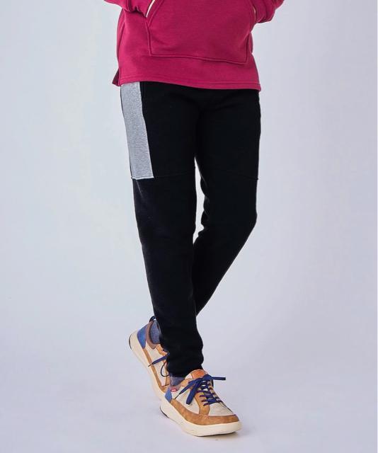 3Lサイズ!高貴紳士的!暖か!裏起毛!カットソー!ジョガーパンツ!新品!ブラック色合い!大きいサイズ! < 男性ファッション  3Lサイズ!高貴紳士的!暖か!裏起毛!カットソー!ジョガーパンツ!新品!ブラック色合い!大きいサイズ! < 男性ファッションの