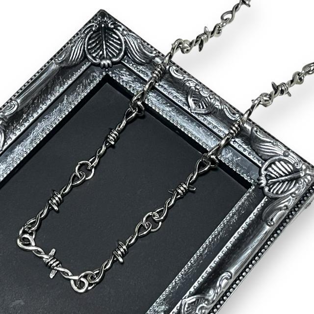 【新品】有刺鉄線デザインネックレス☆PUNK☆ROCK < 男性アクセサリー/時計  【新品】有刺鉄線デザインネックレス☆PUNK☆ROCK < 男性アクセサリー/時計の