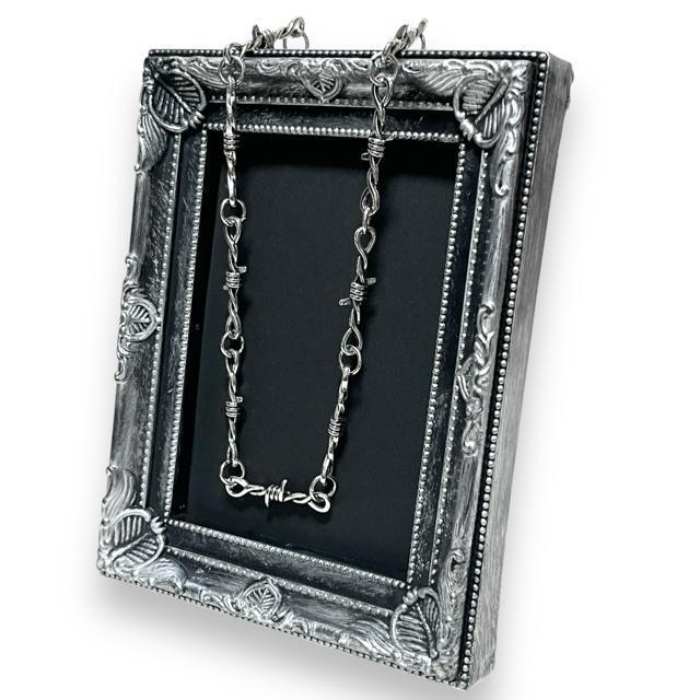 【新品】有刺鉄線デザインネックレス☆PUNK☆ROCK < 男性アクセサリー/時計  【新品】有刺鉄線デザインネックレス☆PUNK☆ROCK < 男性アクセサリー/時計の