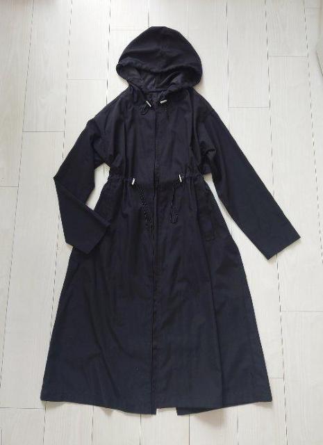 ウエスト細見え ボリュームロングコート ブラック サイズF < 女性ファッション  ウエスト細見え ボリュームロングコート ブラック サイズF < 女性ファッションの