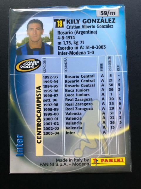 QOOScalcio PANINI/NO-TXEinterEKILYEGONZALEZ  g[fBOJ[h 